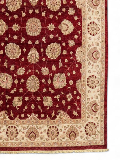  385×255cm パキスタン絨毯 ガゼニウール 手織り ダブルノット