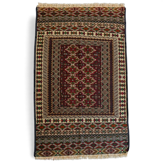  134×86cm ペルシャ手織りキリム