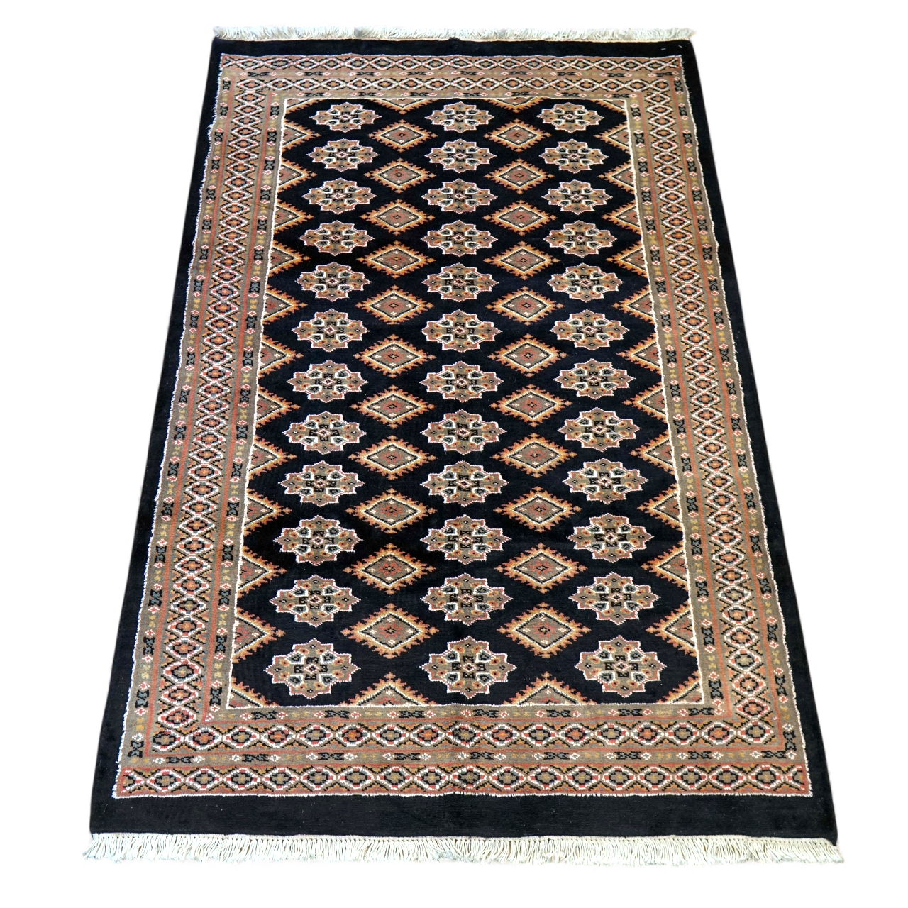  パキスタン手織り絨毯 185×120cm