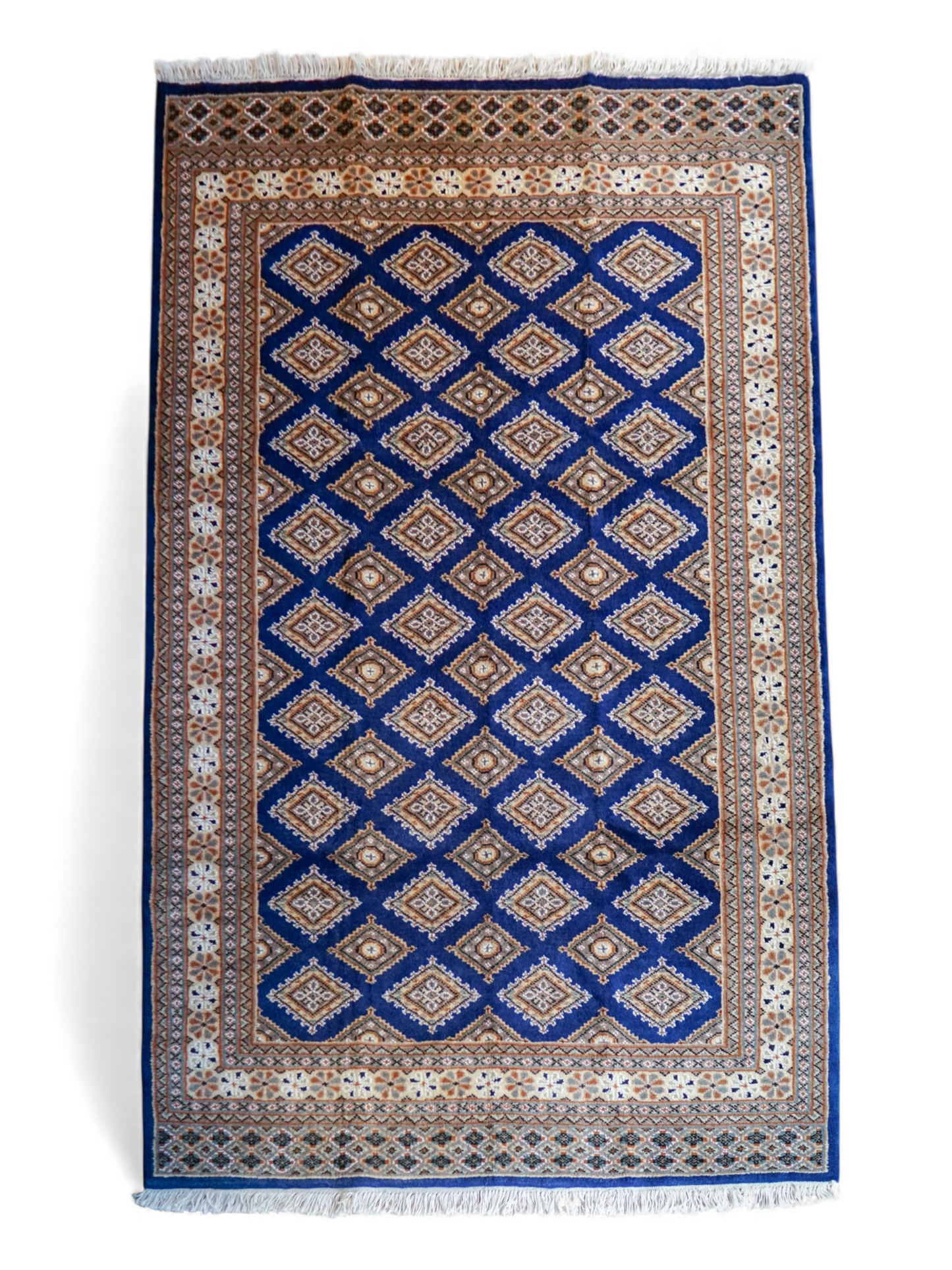  パキスタン手織り絨毯 185×126cm . トライバルラグ