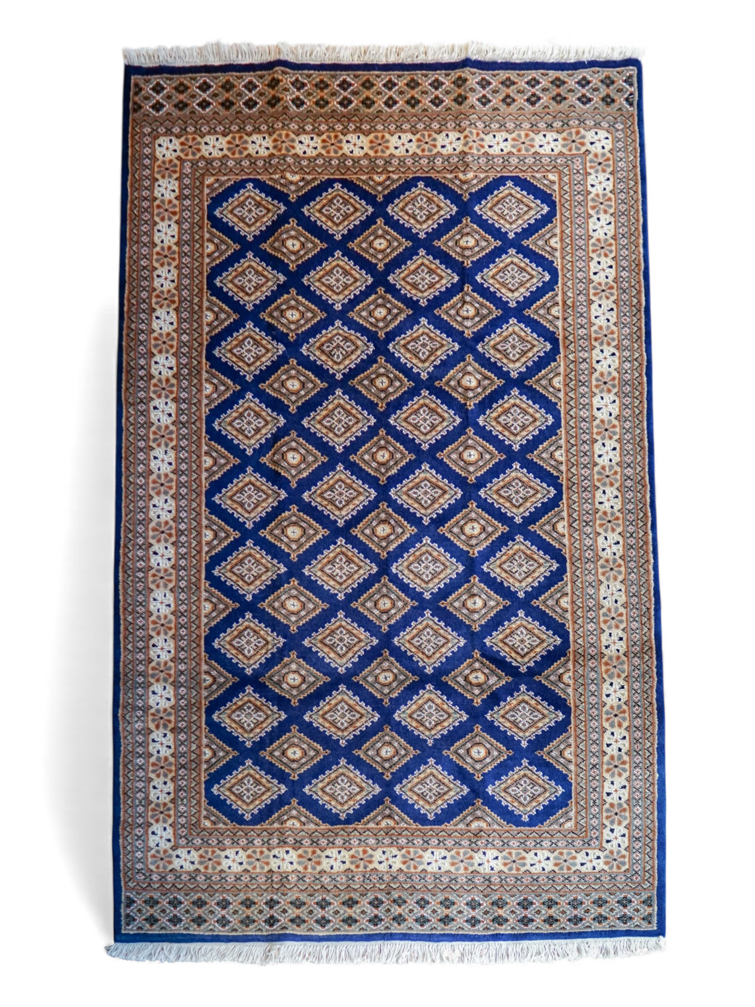  パキスタン手織り絨毯 185×126cm . トライバルラグ