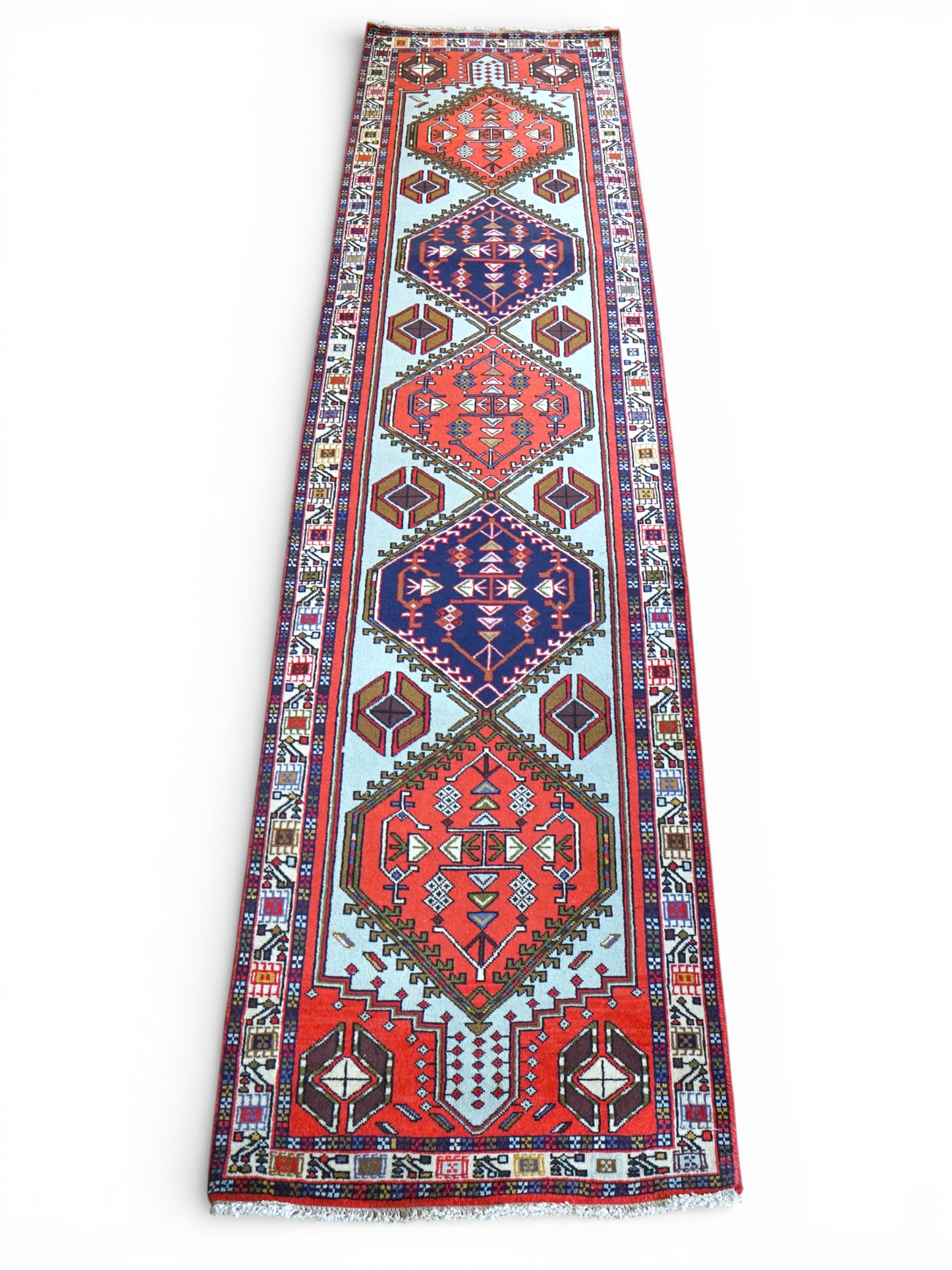  ペルシャ手織り絨毯 アルデビルラグ  ランナー 　315×72cm