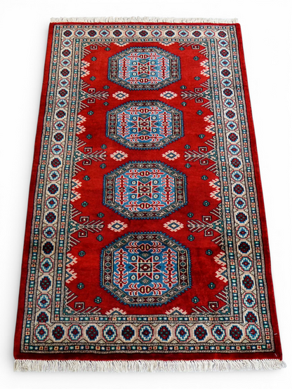  パキスタン手織り絨毯 129×78cm