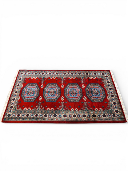  パキスタン手織り絨毯 129×78cm