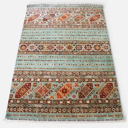  アフガニスタン ガズニーウール 手織り絨毯 210×153cｍ khurjeen rug