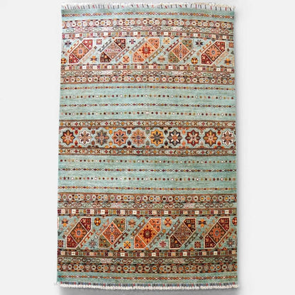  アフガニスタン ガズニーウール 手織り絨毯 210×153cｍ khurjeen rug