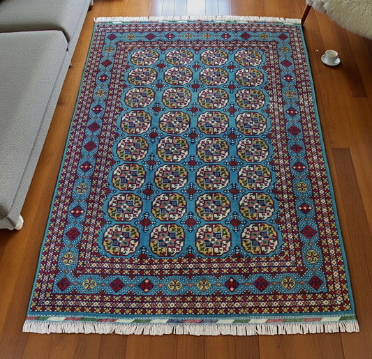 トルクメン ボハララグ 手織り絨毯　210×155cｍ