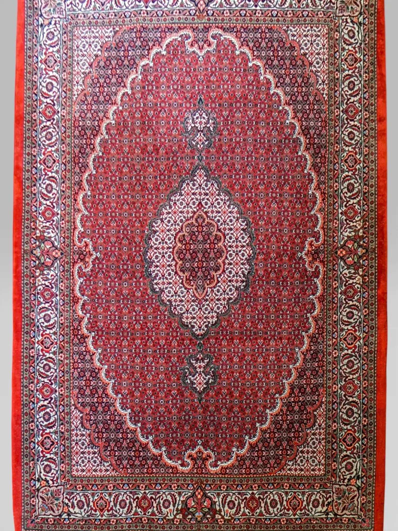 ペルシャ絨毯 ビジャー 228×152cm ビジャール産｜高品質タカーブ織り マヒデザイン メリノウール 手織りラグ - Decorworks