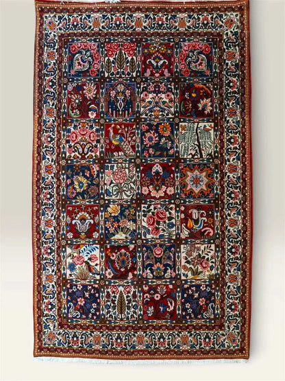  ペルシャ絨毯 バクティアリ産 202×136cm