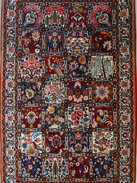  ペルシャ絨毯 バクティアリ産 202×136cm