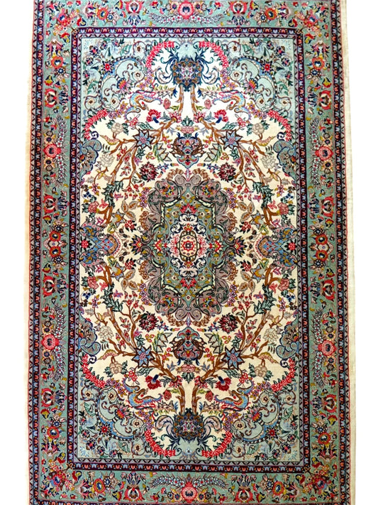  手織りペルシャ絨毯 サルーク 200×135cm｜コルクウール使用