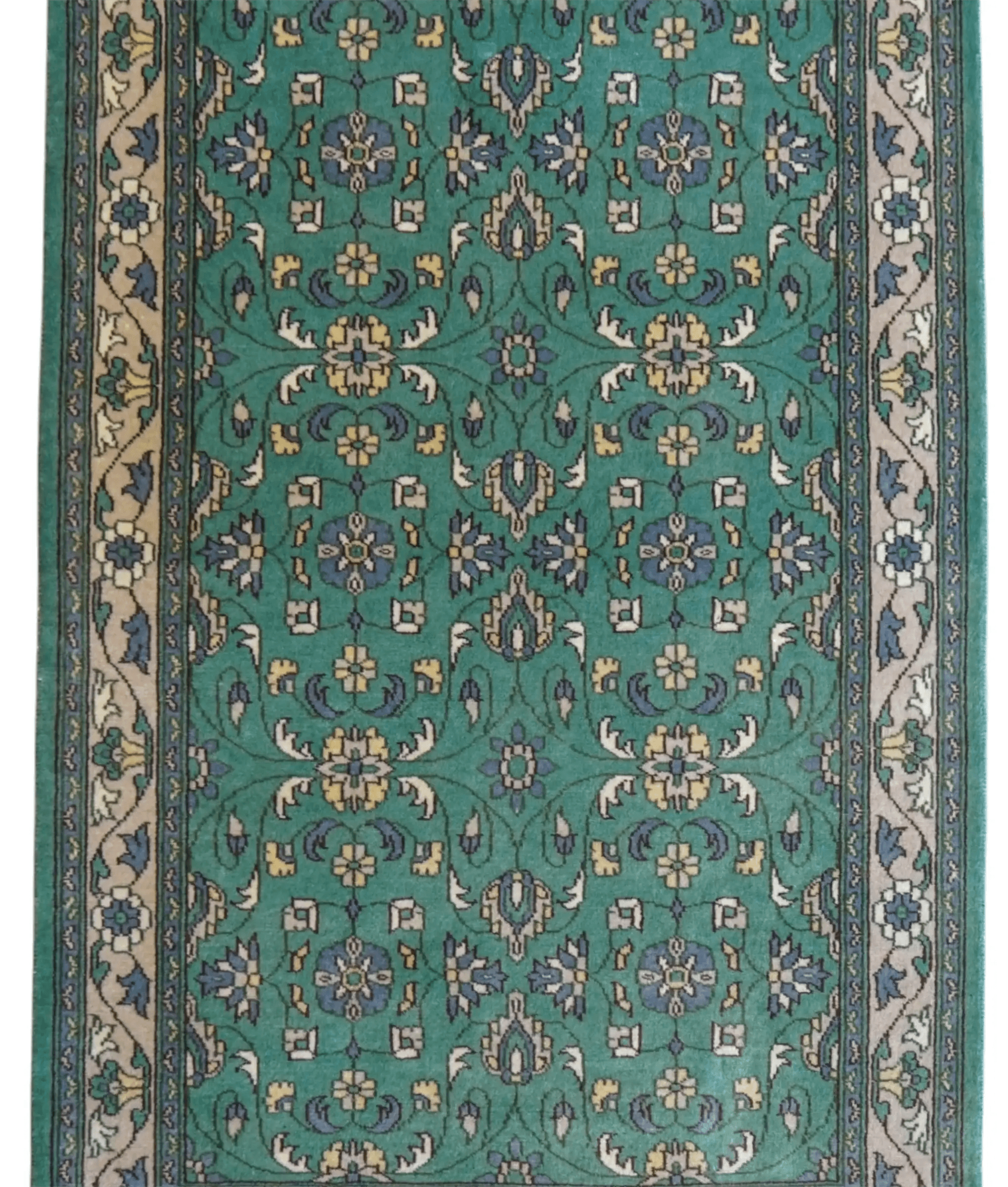パキスタン手織り絨毯 124×80cm｜高密度ウール・ニュージーランド梳毛 