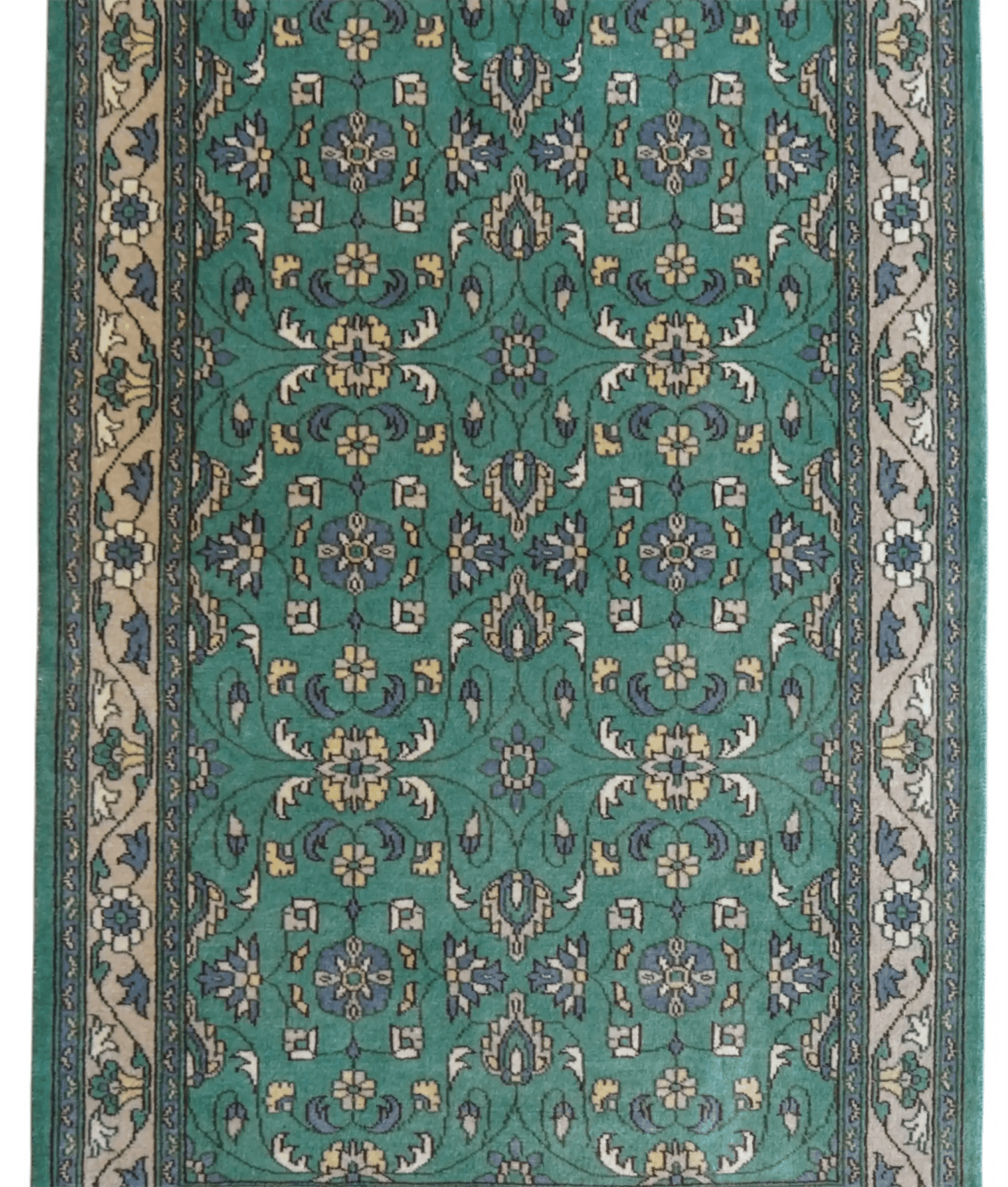 パキスタン手織り絨毯 124×80cm｜高密度ウール・ニュージーランド梳毛 