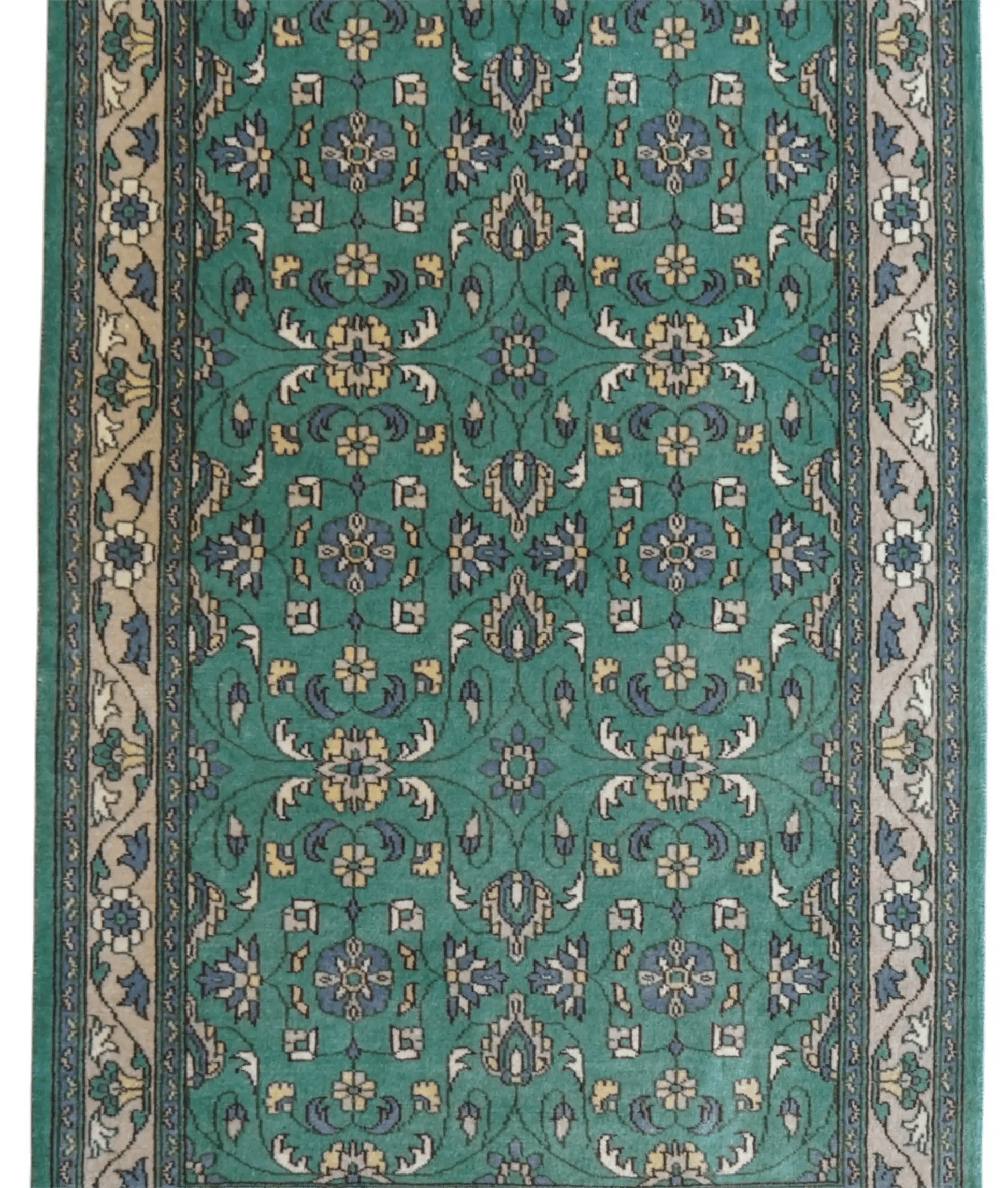  パキスタン手織り絨毯 124×80cm｜高密度ウール・ニュージーランド梳毛使用