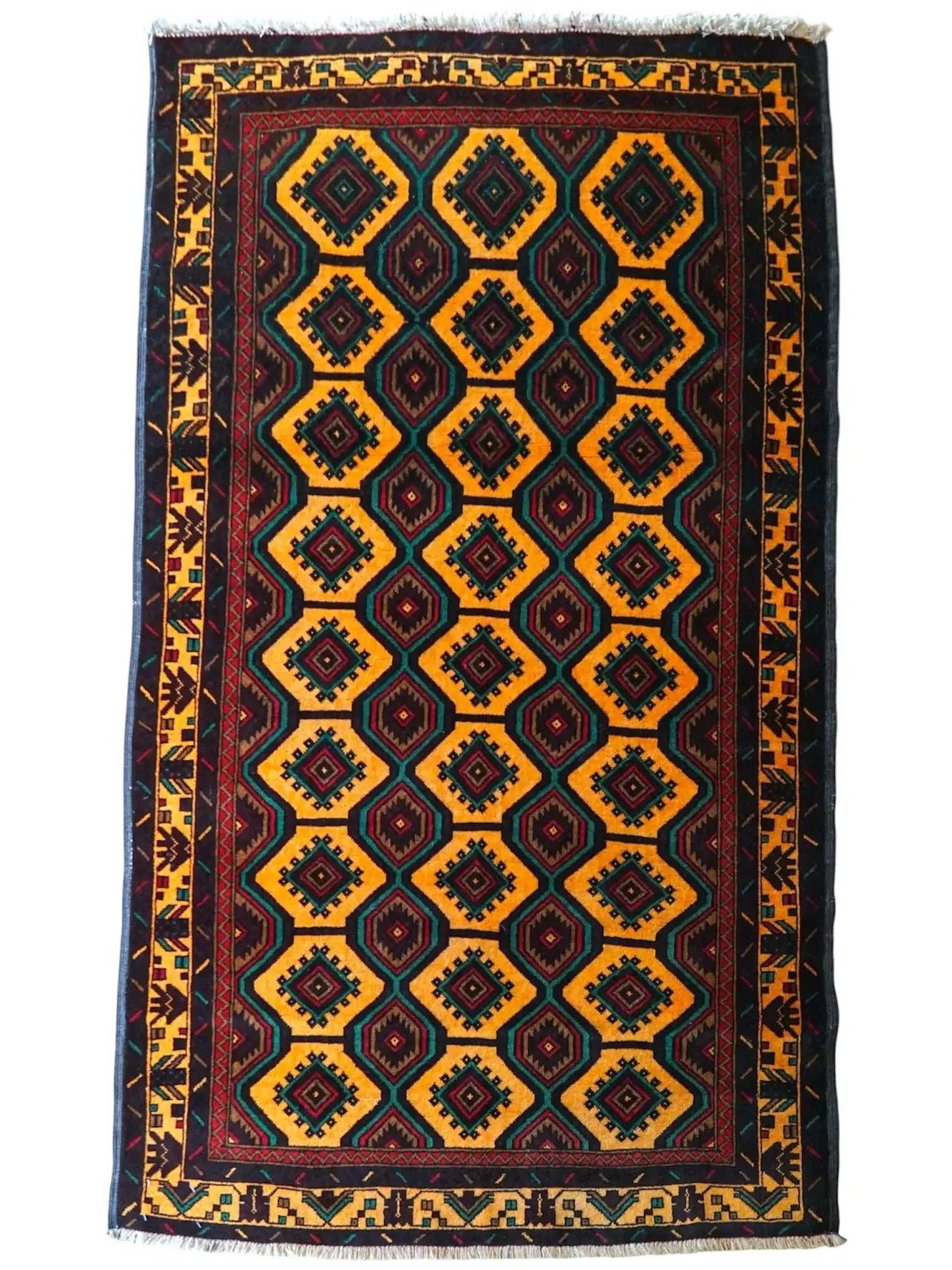  ペルシャ トライバルラグ（トルクメン族）180×113cm