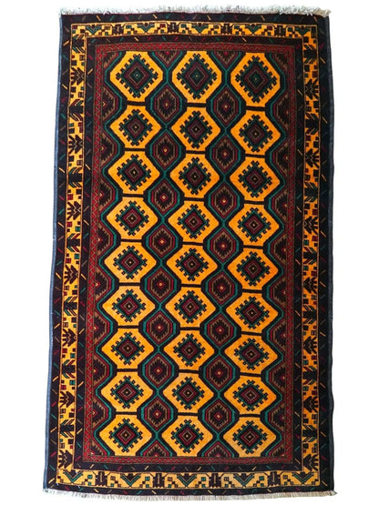  ペルシャ トライバルラグ（トルクメン族）180×113cm