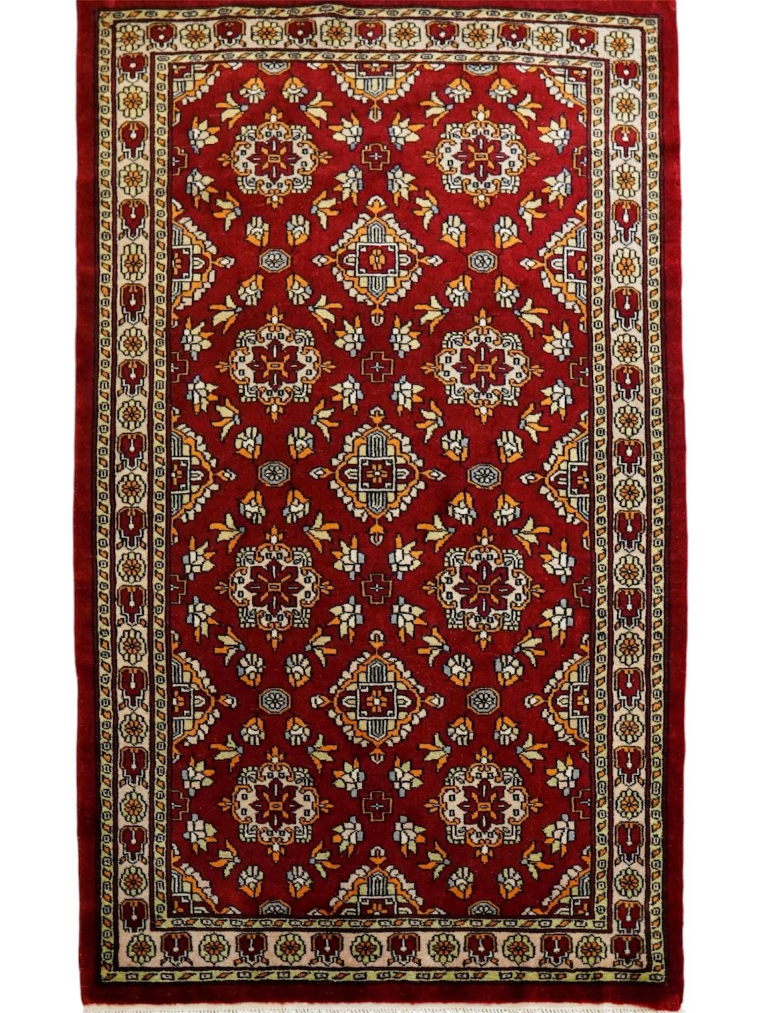 パキスタン手織り絨毯 128×79cm