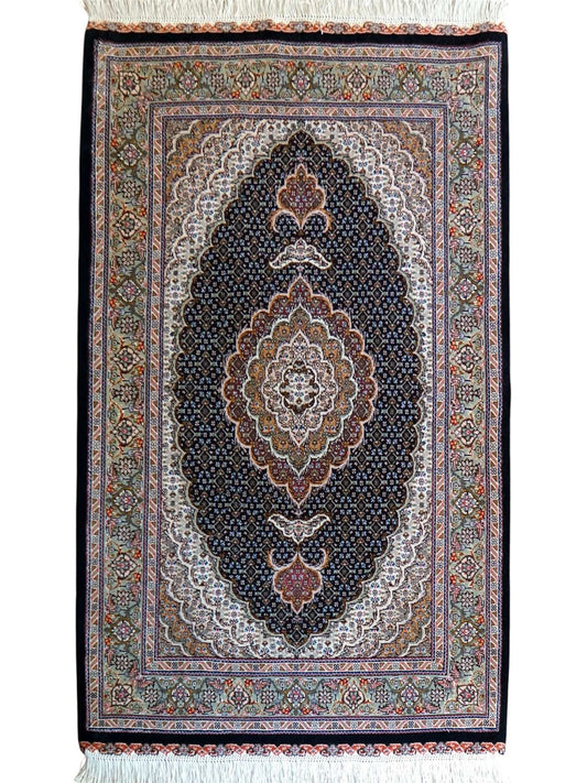  160×104cm 手織り ペルシャ絨毯 タブリーズ