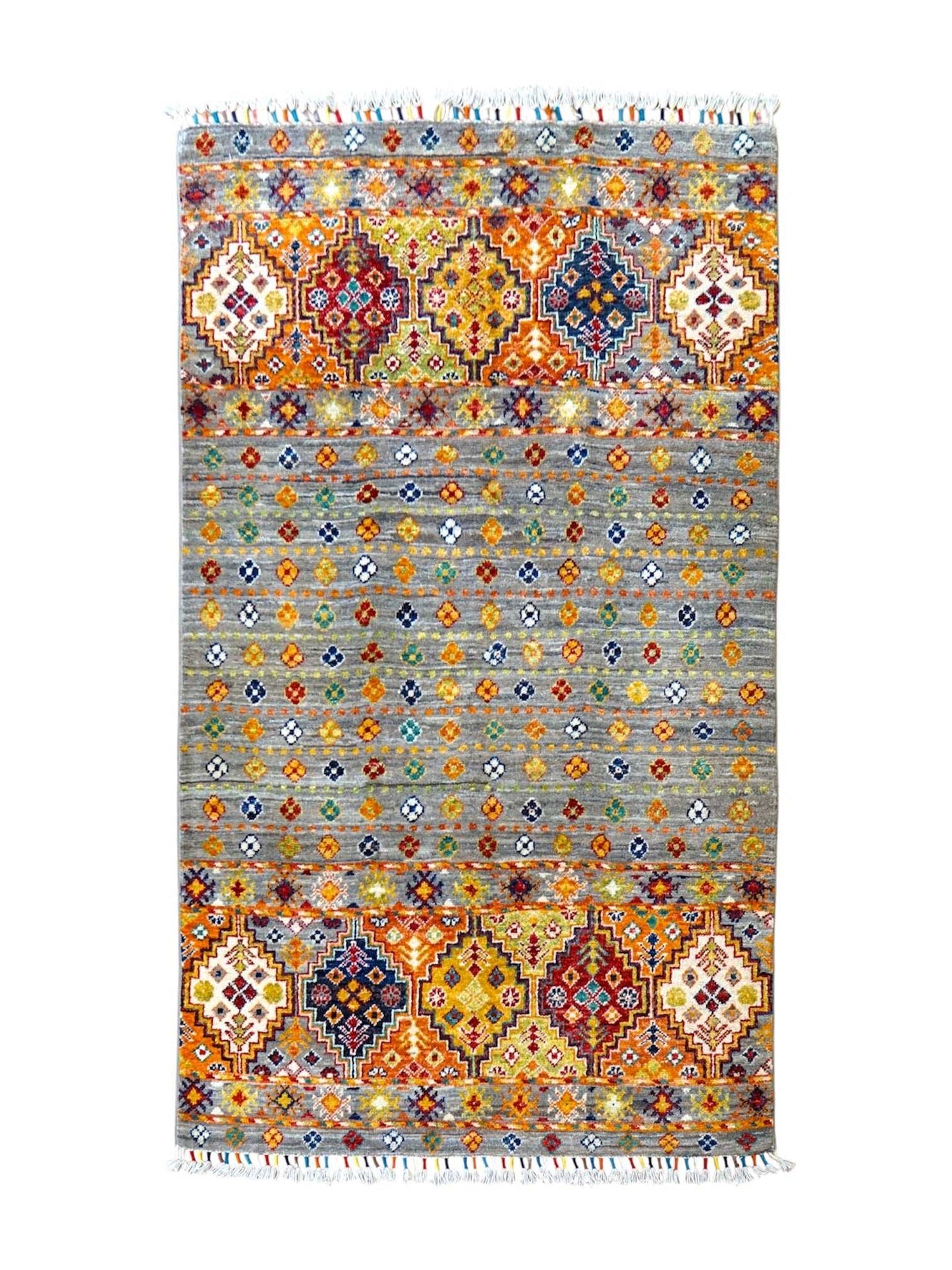  アフガニスタン手織り絨毯 151×97cm ガズニー トライバルラグ