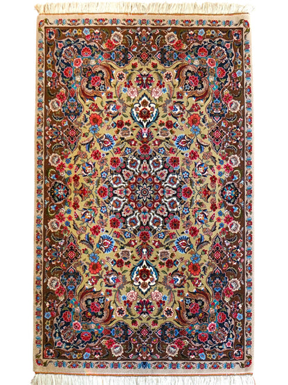  ペルシャ絨毯 イラーム産 約162×104cm｜コルクウール＆シルク