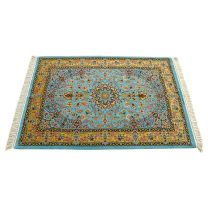  ペルシャ絨毯 イスファハン産 シャーシャハニ工房 約170×115cm｜コルクウールとシルク