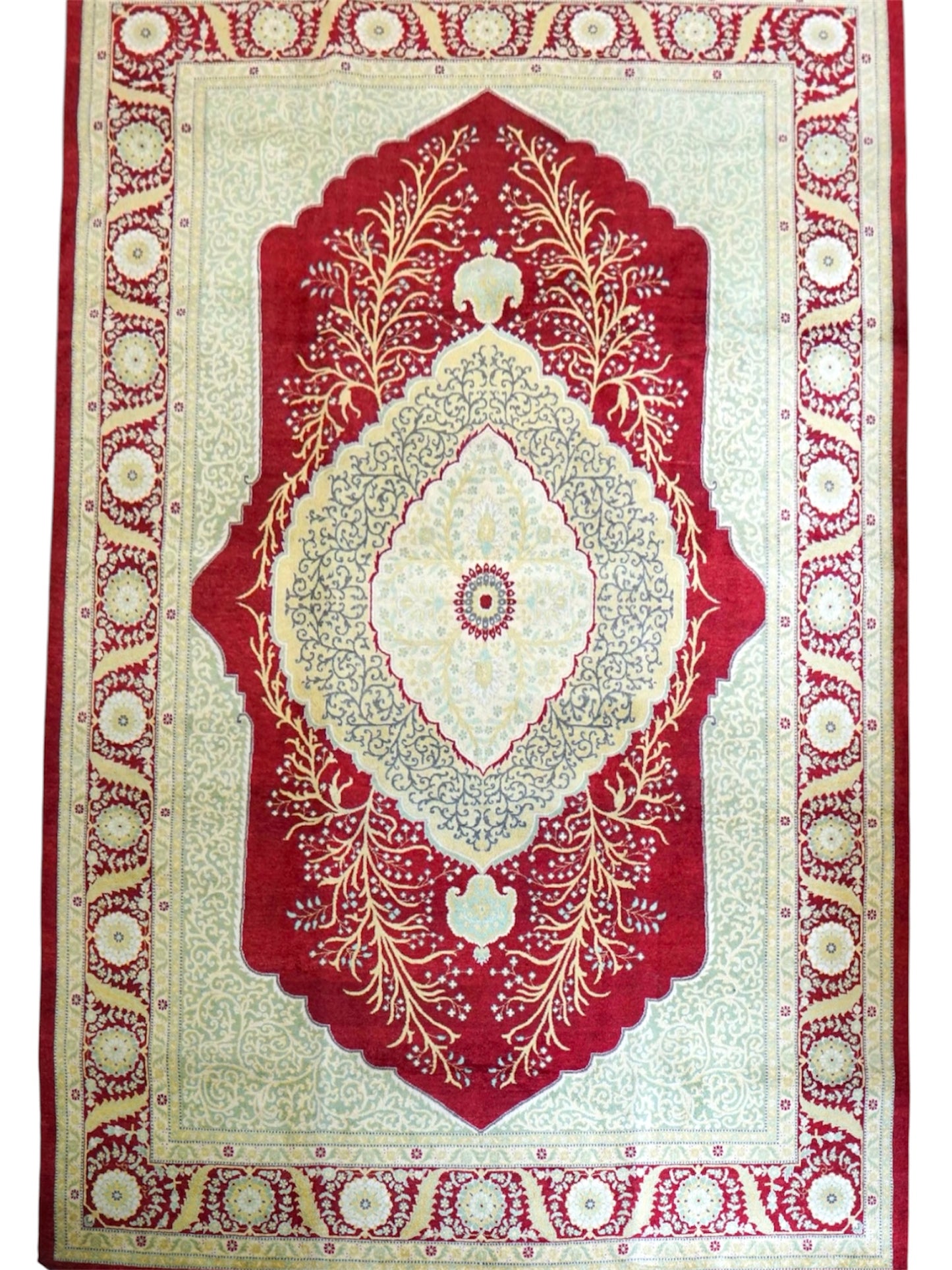  パキスタン手織り絨毯 305×215cm｜トルコ結びが