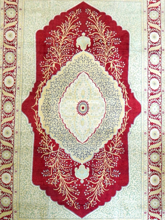  パキスタン手織り絨毯 305×215cm｜トルコ結びが