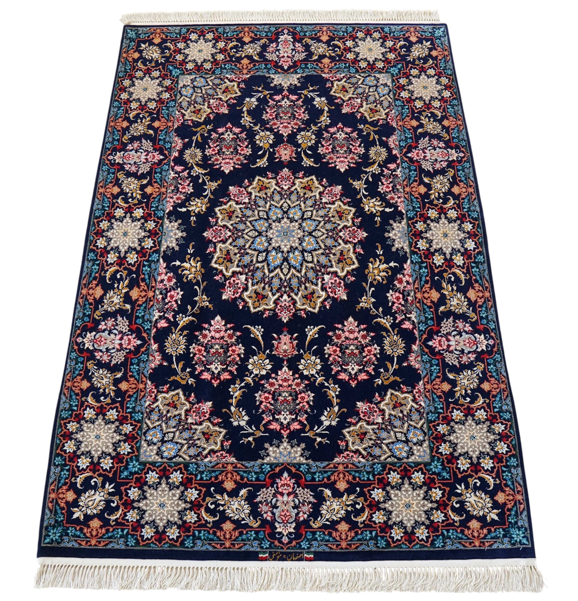  ペルシャ絨毯 イスファハン産 モメニ工房 200×130cm