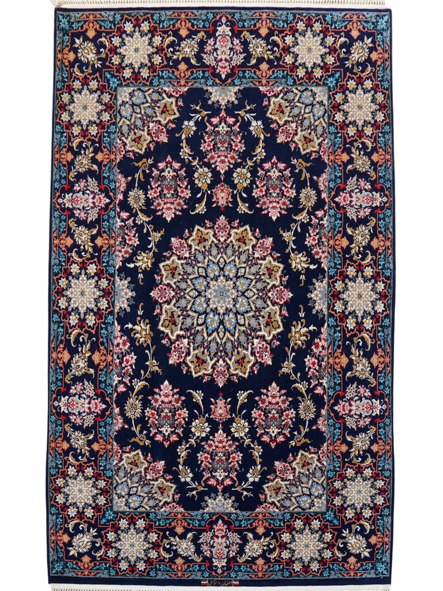  ペルシャ絨毯 イスファハン産 モメニ工房 200×130cm