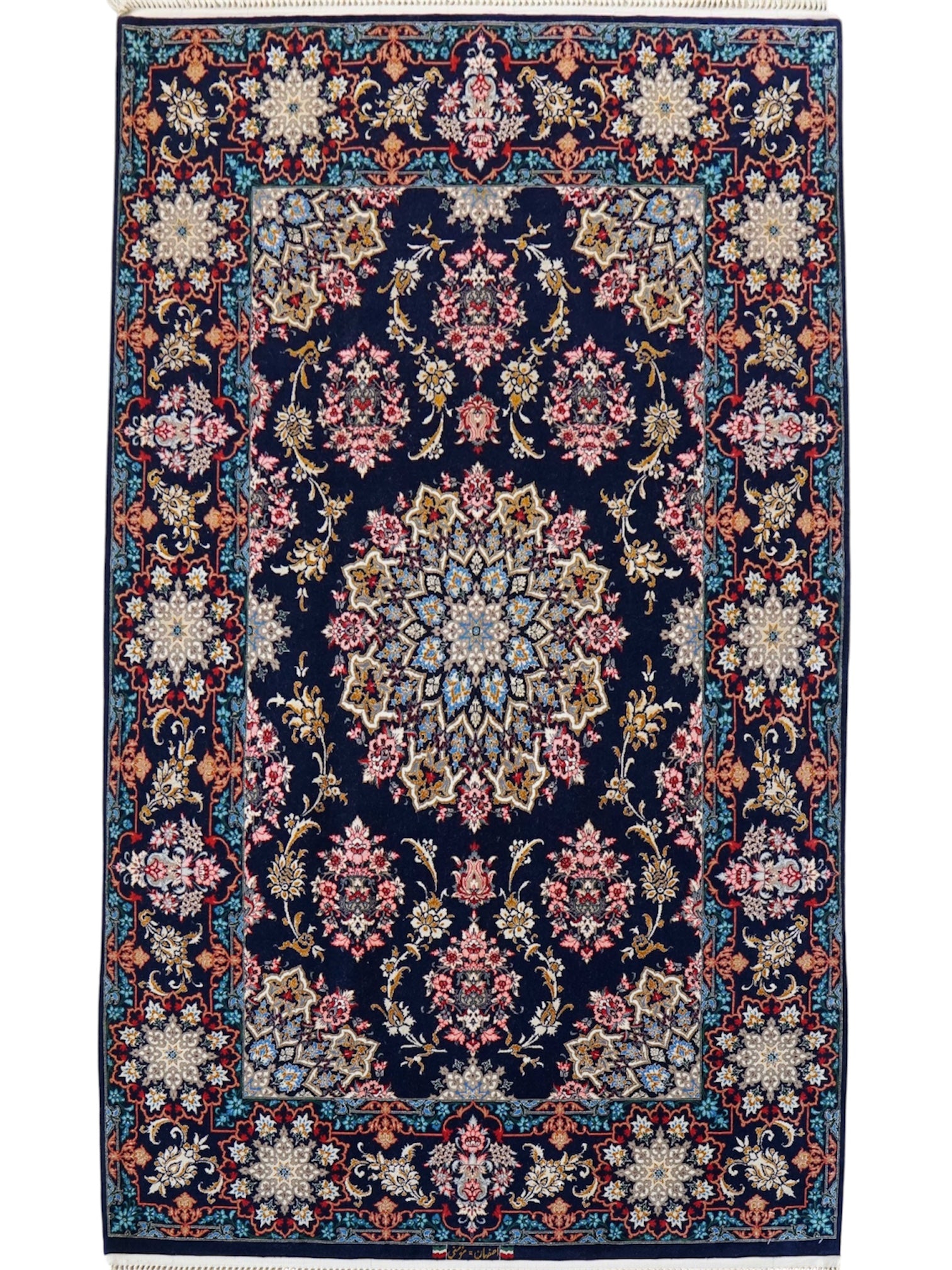  ペルシャ絨毯 イスファハン産 モメニ工房 200×130cm