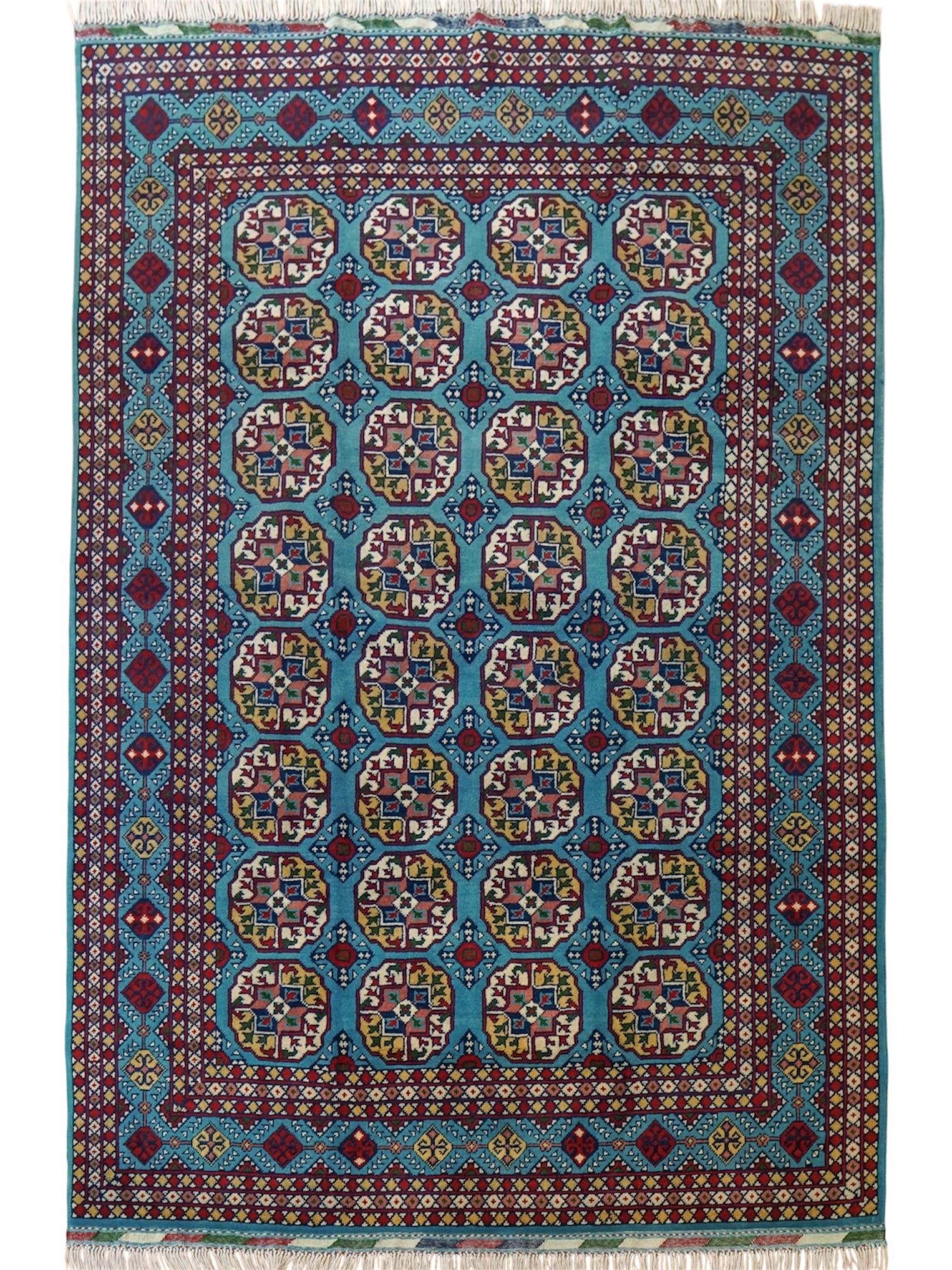  トルクメン ボハララグ 手織り絨毯　210×155cｍ