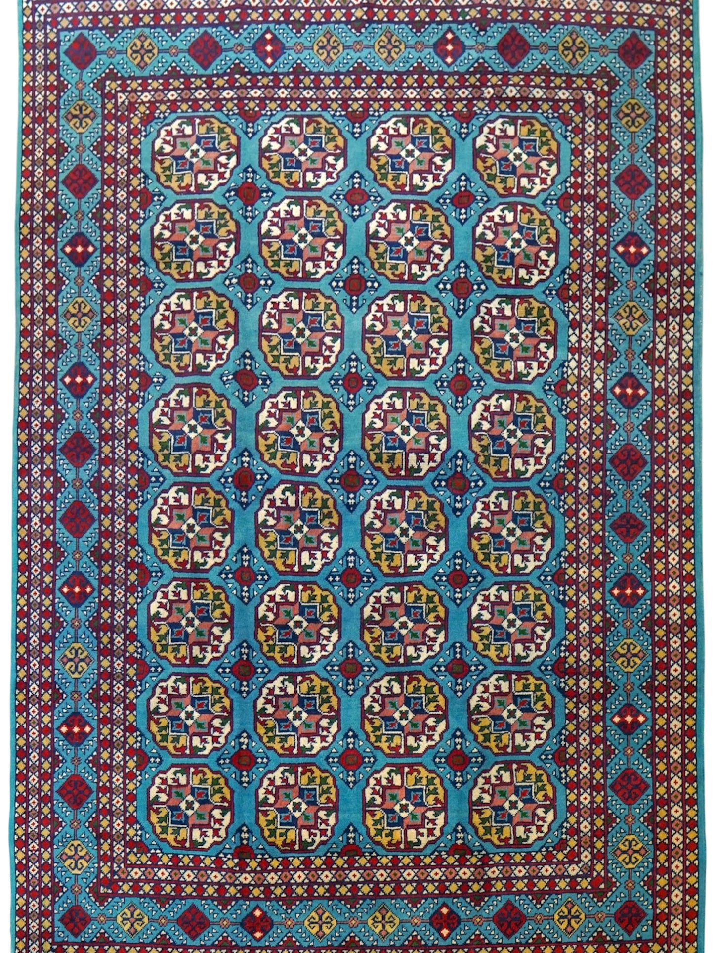  トルクメン ボハララグ 手織り絨毯　210×155cｍ