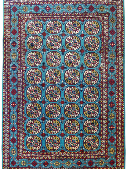  トルクメン ボハララグ 手織り絨毯　210×155cｍ