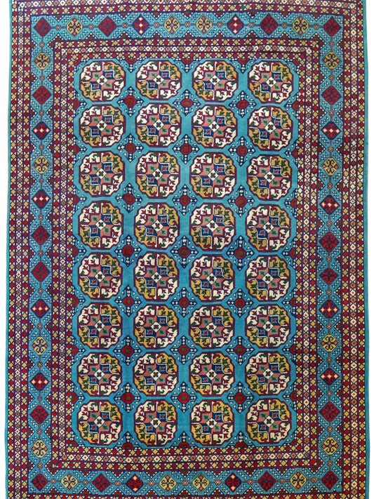  トルクメン ボハララグ 手織り絨毯　210×155cｍ