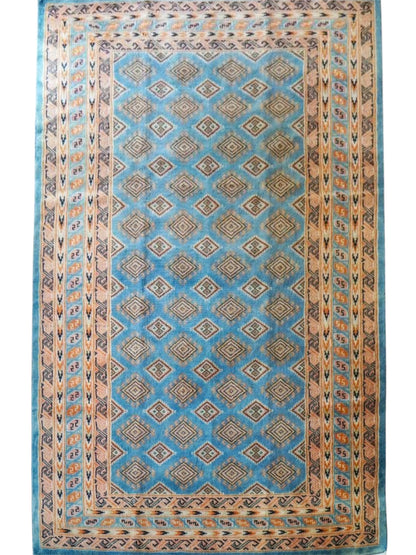  パキスタン手織り絨毯  トライバルラグ　185×125cm
