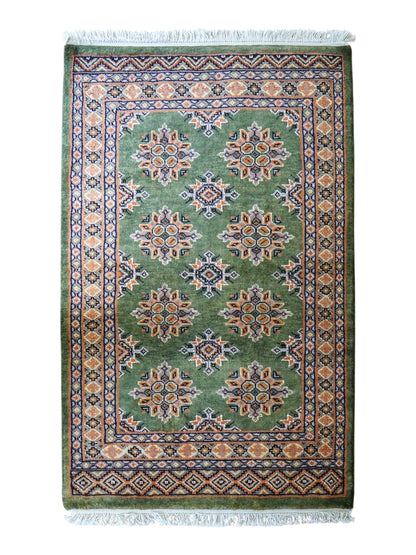  パキスタン手織り絨毯 118×79cm