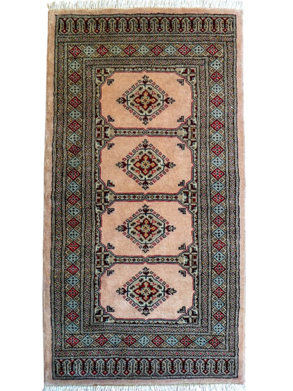  パキスタン手織り絨毯 147×83cm