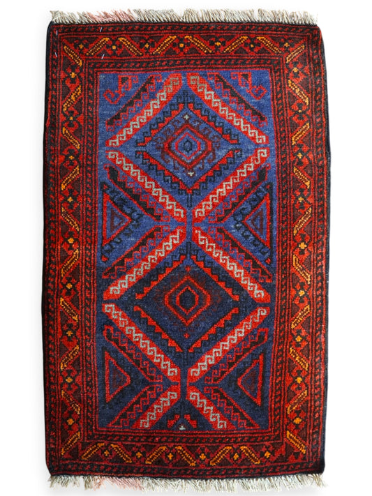  アフガン バルーチ ヴィンテージ絨毯 83×50cm トライバルラグ
