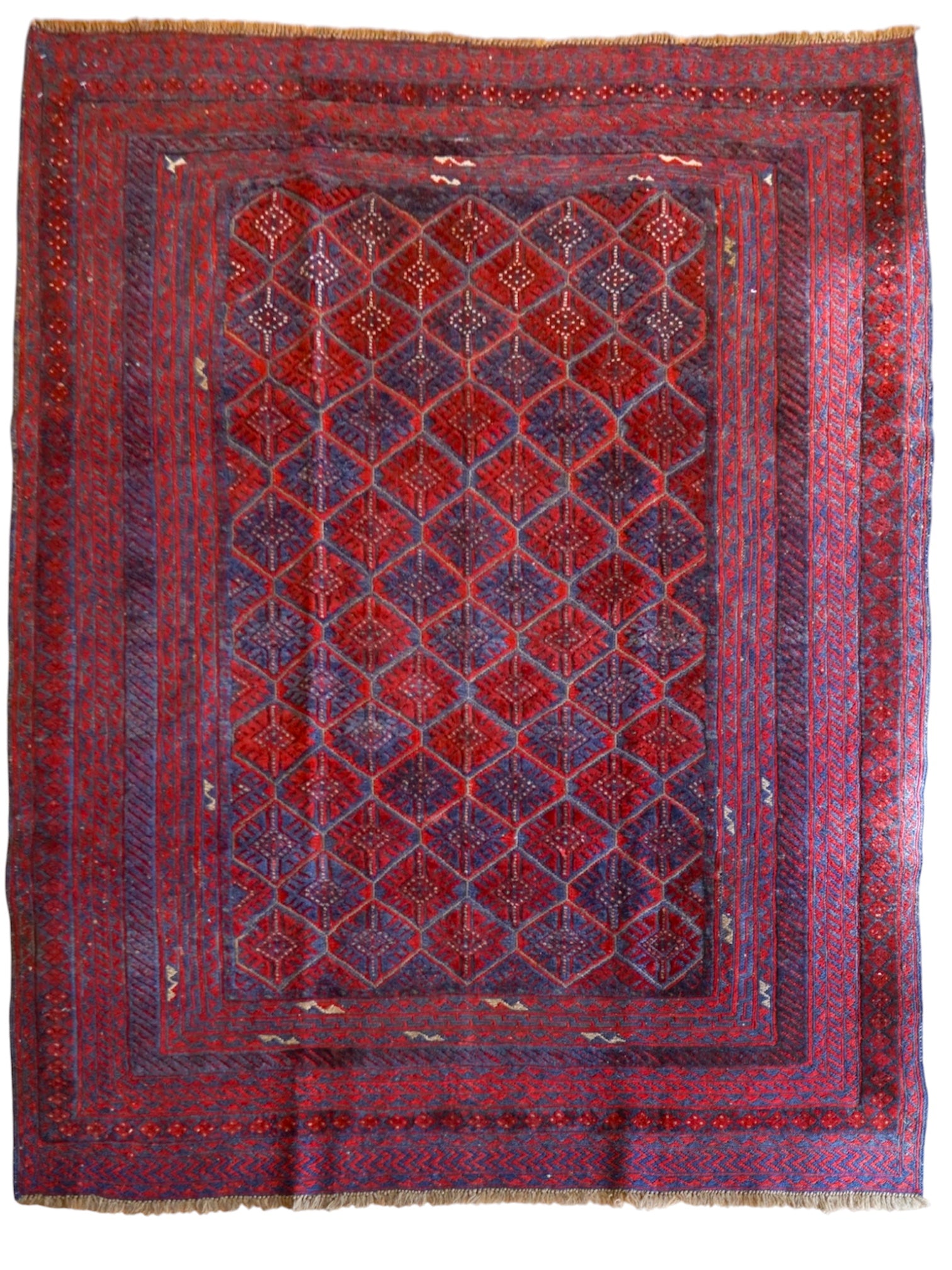  アフガニスタン手織りマシュワニキリム　 172×152cm