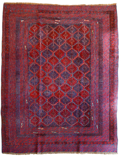 アフガニスタン手織りマシュワニキリム　 172×152cm