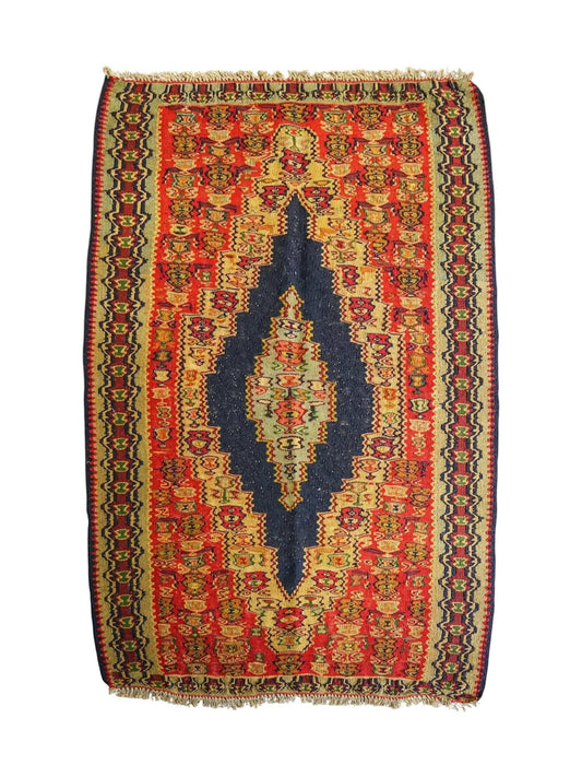  110×81cm セネ サナンダジ 手織り手織りオールドキリム