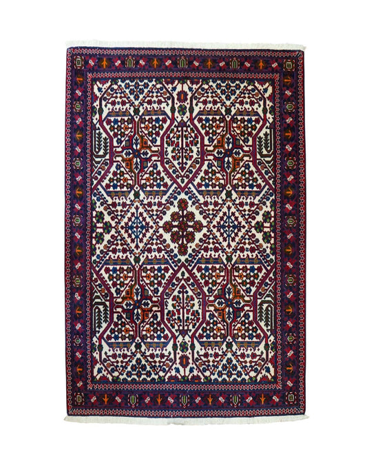  手織りペルシャ絨毯 メイメ産 オールド157×110cm