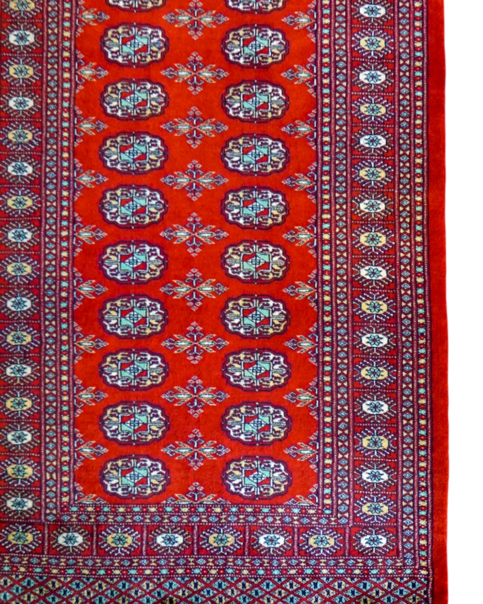  トルクメン ボハララグ 144×94cm｜ニュージーランド産メリノウール パキスタン手織り絨毯
