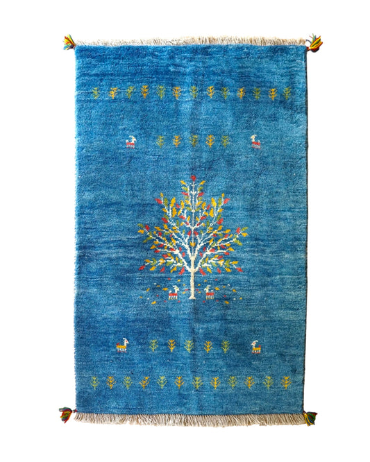  120×80cm　ペルシャ絨毯 手織りギャッベ