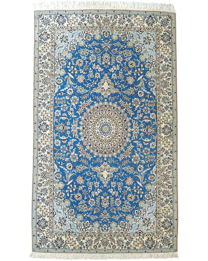  ペルシャ絨毯 ナイン産 6LA 192×120cm｜コルクウール＆シルク
