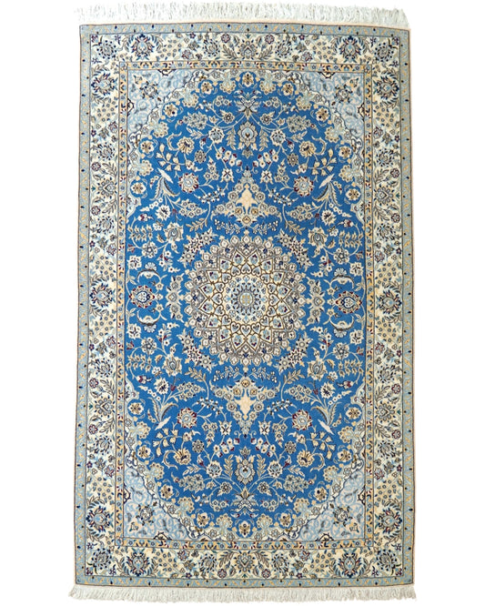  ペルシャ絨毯 ナイン産 6LA 192×120cm｜コルクウール＆シルク