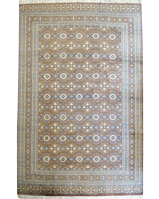  307×220cm パキスタン手織り絨毯 ニュージーランド産メリノウール使用