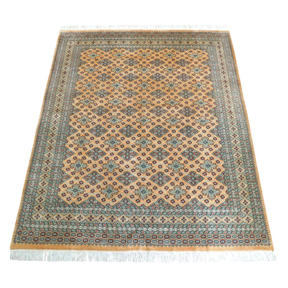  パキスタン手織り絨毯 ジャルダール柄 250×206cm｜ニュージーランド産メリノウール使用 ハンドノット