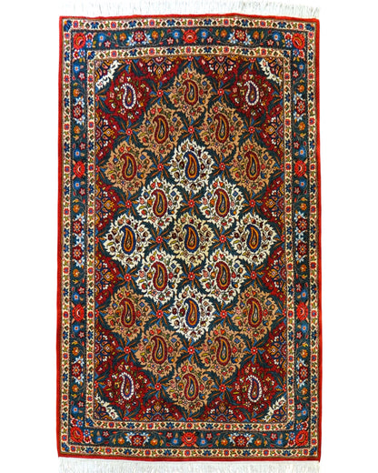  ペルシャ絨毯 バクティアリ産 200×130cm｜ボテ（ペイズリー）文様・手織り