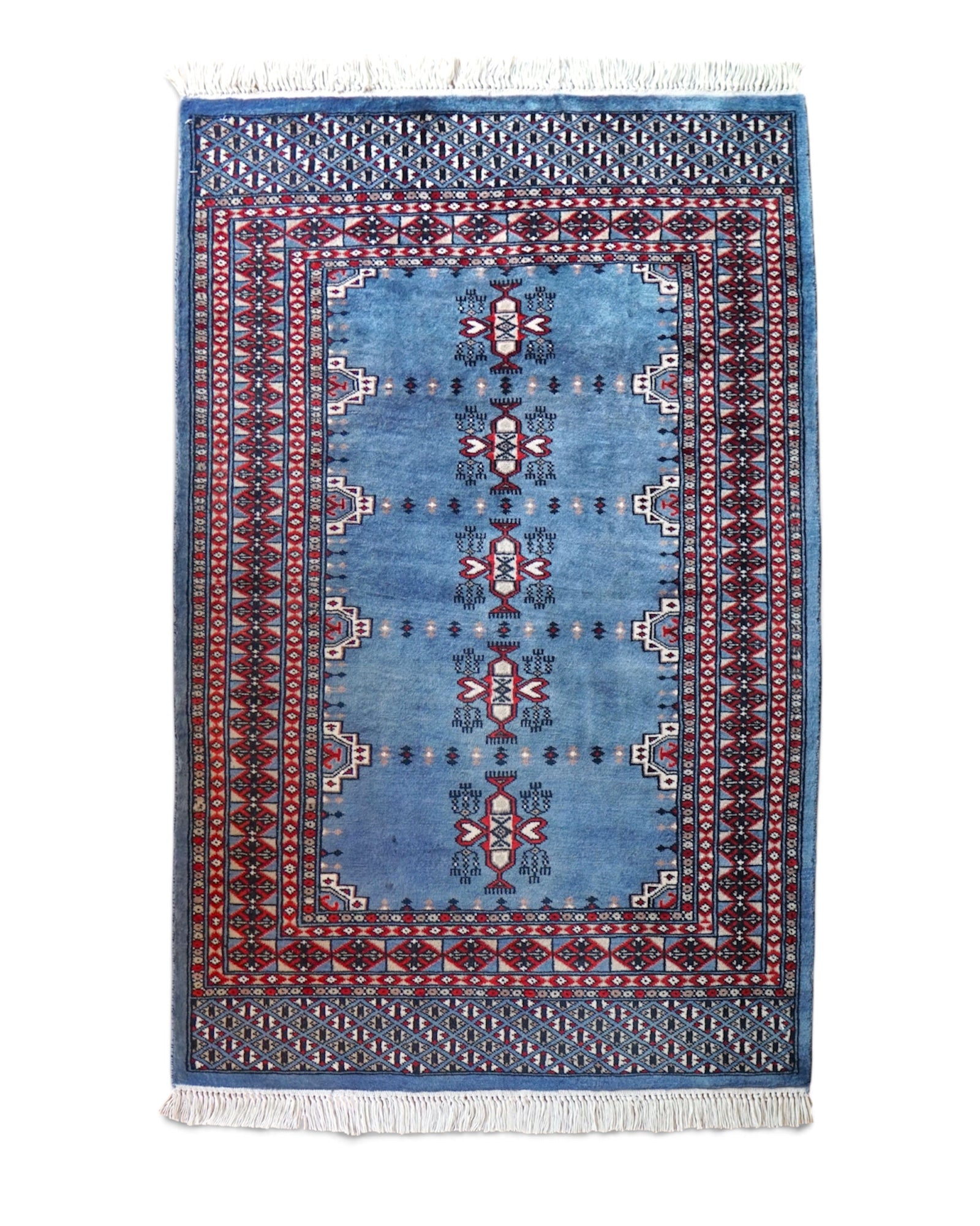  パキスタン手織り絨毯 120×82cm｜メリノウール